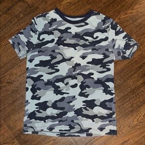 Old Navy Blue and Gray Camouflage Kids T-Shirt